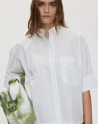 Rabens Saloner - Seval Poplin Boxy Hemd - White